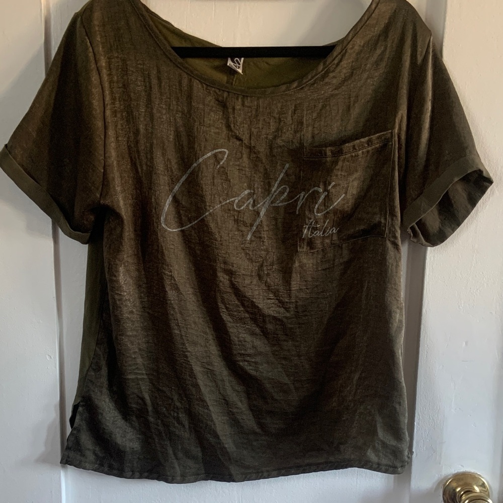 Olive Short Sleeve Women's Tee